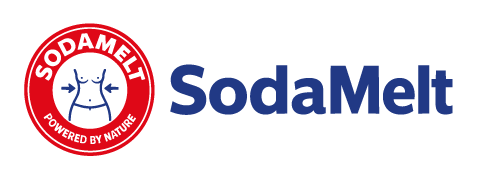 The SodaMelt wordmark as printed on the bottle